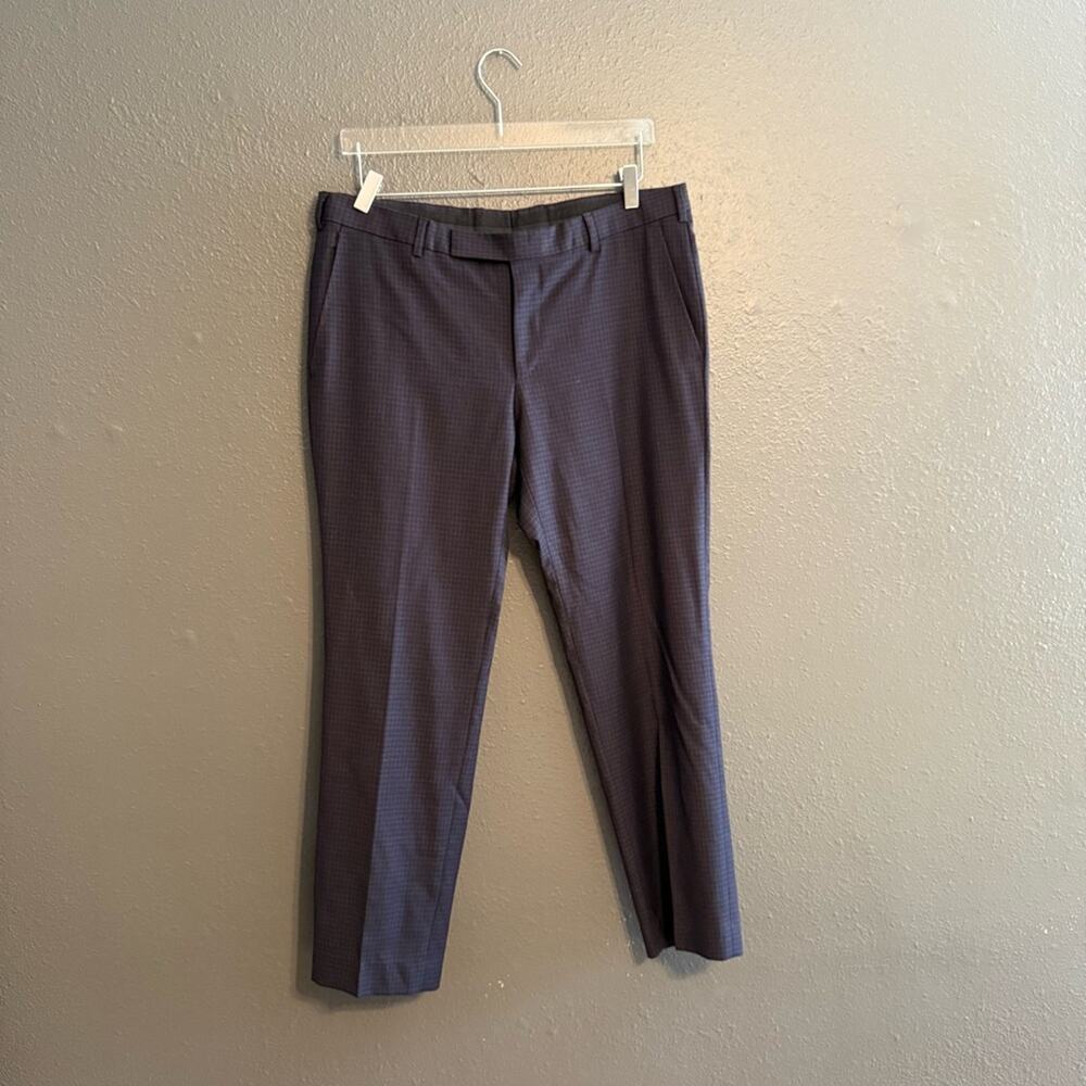 Z Zegna 100% Wool Plaid Trouser Size 32